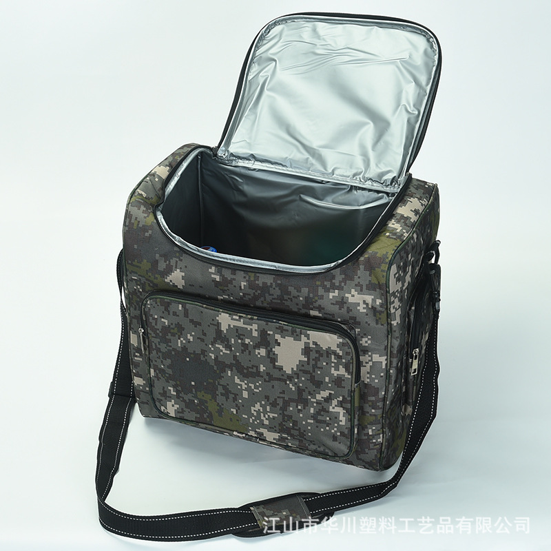 Insulated lunch bag, waterproof and cold-proof, outdoor portable Oxford fabric, new picnic bag, ice bag, foreign trade camouflage lunch bag, insulated meal bag, red wine insulated bag, camping box, ice bag, insulated bag pic 7