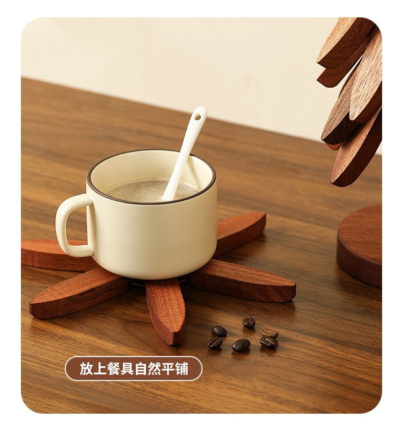 实木隔热垫餐垫防烫垫一棵树家用耐高温桌垫锅垫杯垫砂锅垫高级感详情6