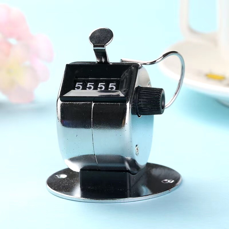 Manual mechanical counter/pedestrian flow counter/metal base counter, push-type desktop counter pic 1