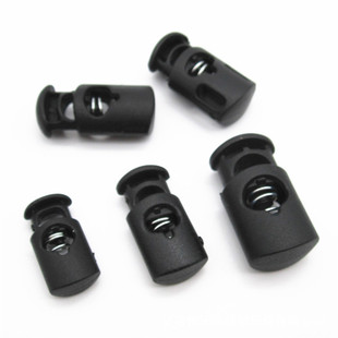 现货供应3孔猫眼扣 可穿织带方形扁弹簧扣 调节绳扣 ABS弹簧扣详情11