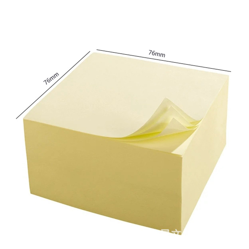 Wholesale thickened square bricks self-adhesive notes for N times, blank tear-off sticky notes, 500 sticky notes available, customizable colors pic 16