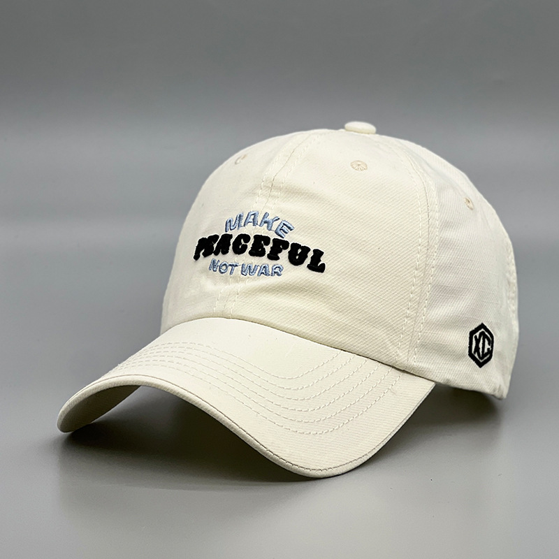 Hacer letras bordado gorra de béisbol mujeres cuatro estaciones versátil casual dutch tong cap protector solar visera pareja correr al aire libre pic 8