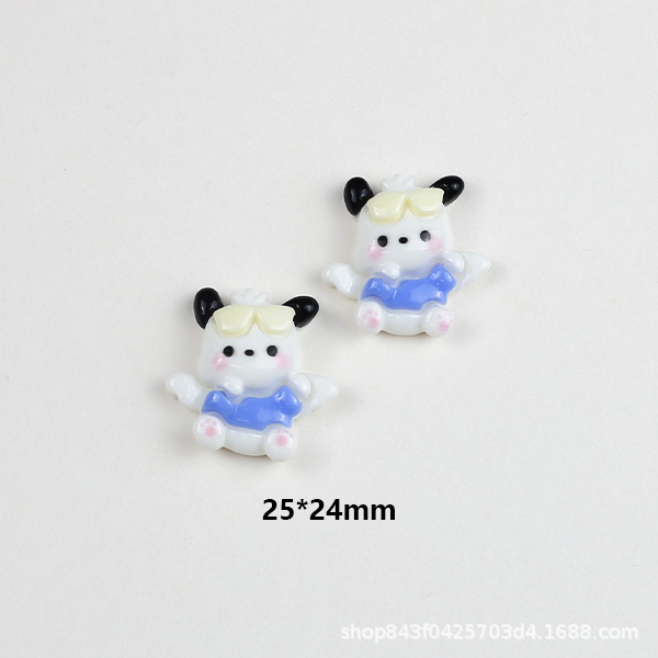 Angel Pacha Dog cartoon resin accessories diy cream glue phone case material wing dog jewelry accessories wholesale pic 4