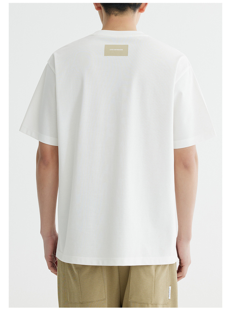 Quick-drying ice silk cotton cool and refreshing smiling short-sleeved T-shirt for men 2024 summer slightly loose and trendy half-sleeved T-shirt pic 31