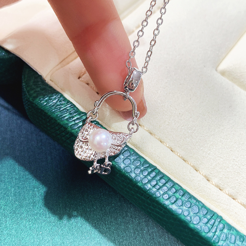 梵楚希14k铜镀金包包吊坠空托新奇特配件女王范吊坠diy手工半成品详情8