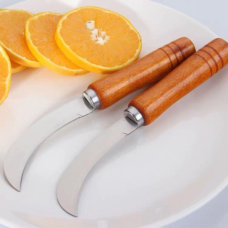 Stainless steel peeler, banana knife, fruit pineapple small curved knife, stainless steel pineapple cutter manufacturer wholesale pic 6