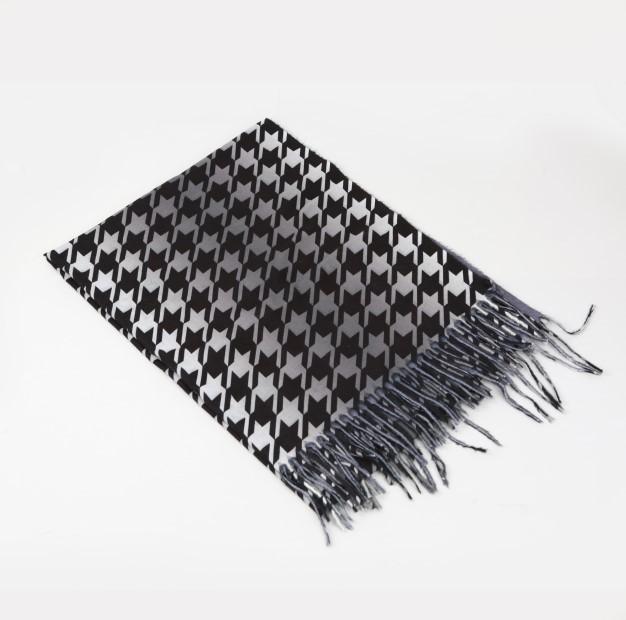 scarflife Thousand bird Check scarf for women wholesale, versatile winter faux cashmere scarf new thickened long style, digital printing factory direct sales, customized wholesale pic 3