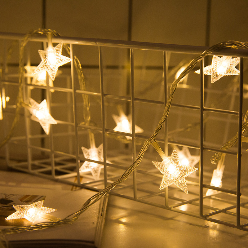 厂家批发LED彩灯星星灯圆球灯房间布置装饰灯满天星串灯闪灯批发详情15