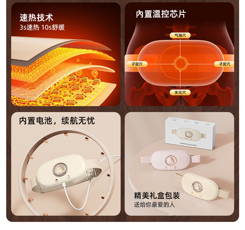 电热暖宫腰带大姨妈神器月经期护宫寒痛经缓解按摩暖宝宝女生专用详情3