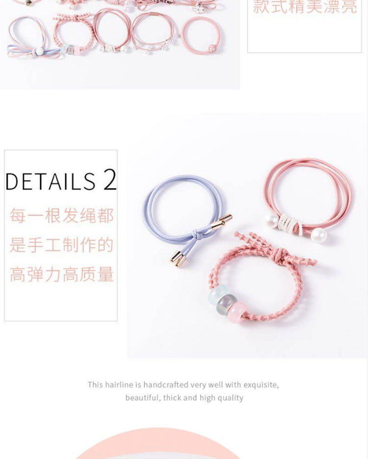 A simple forest-style hair tie and rubber band hair tie headwear for Korean adults with a popular Instagram hair tie pic 3