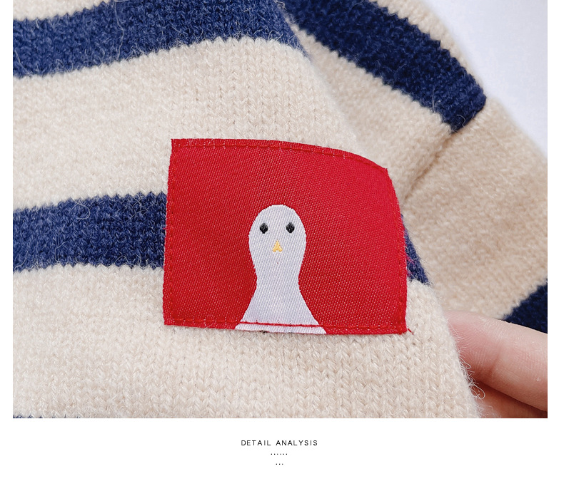 女童秋款针织开衫2023秋季新款中小童宝宝洋气毛衣t恤牛仔三件套详情28