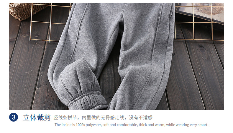 儿童羊羔毛冬裤女大童加绒加厚冬棉裤男大童宽松胖童亲子裤包邮详情16