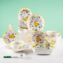 Creative Japanese kitchenware, orange ceramic seasoning bottles and jars, seasoning jars, seasoning boxes, spice jars, salt jars pic 21