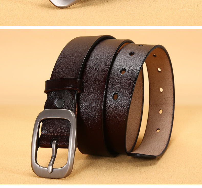 抖音爆款女士真皮牛皮腰带休闲简约百搭皮带潮时尚牛仔裤腰带女款详情10