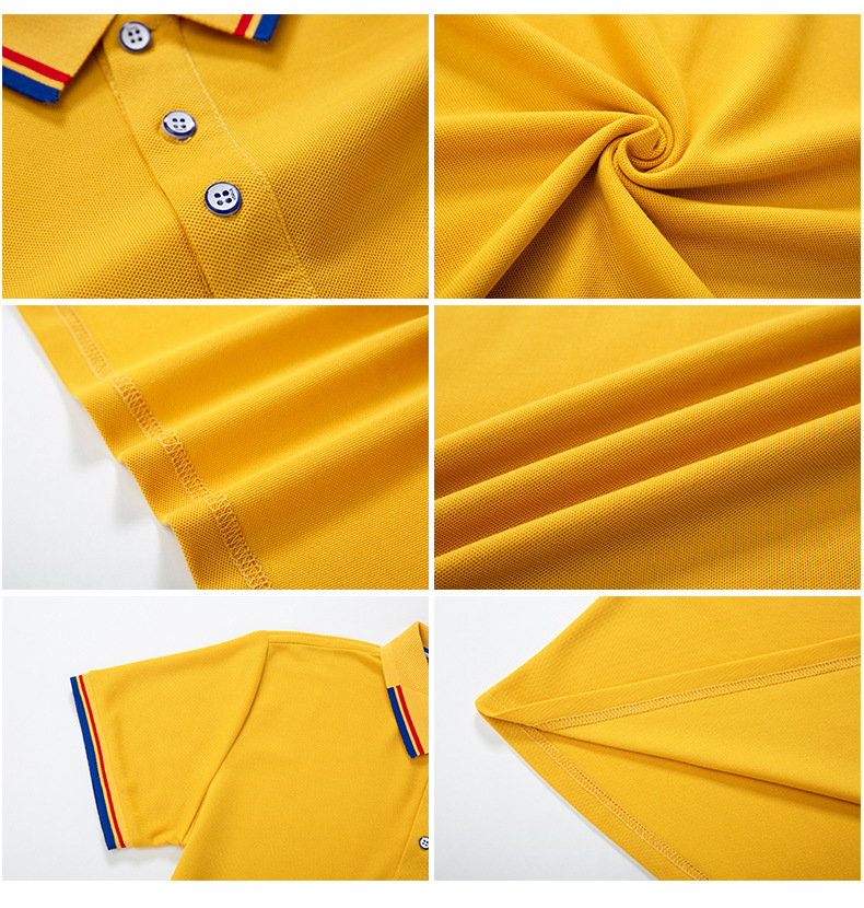 男士polo衫定制纯棉企业广告文化T恤翻领工作服短袖工衣印logo夏详情12