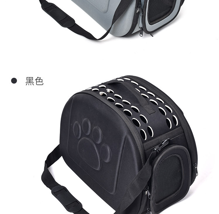 Pet supplies such as dog cages can be carried out with small cat and dog cages. Foldable, portable, breathable, crossbody bag for cross-border use pic 8
