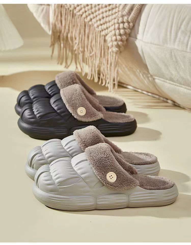 可拆卸棉拖鞋女踩屎感厚底家用居家毛拖鞋加厚保暖情侣月子棉拖鞋详情19