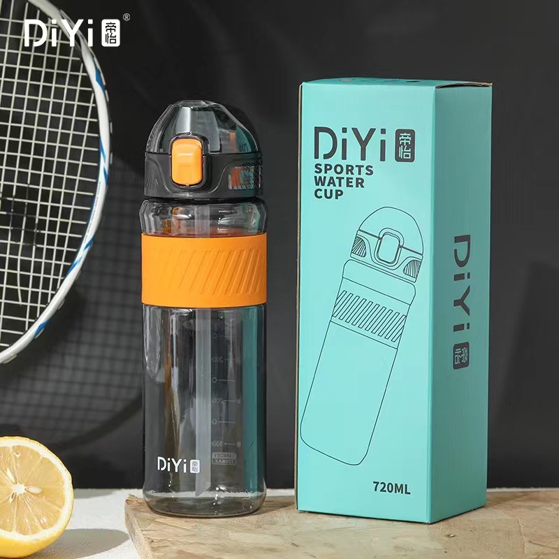 帝怡新款简约时尚大容量水杯 720ML pc材质 热销运动款吸管杯详情10