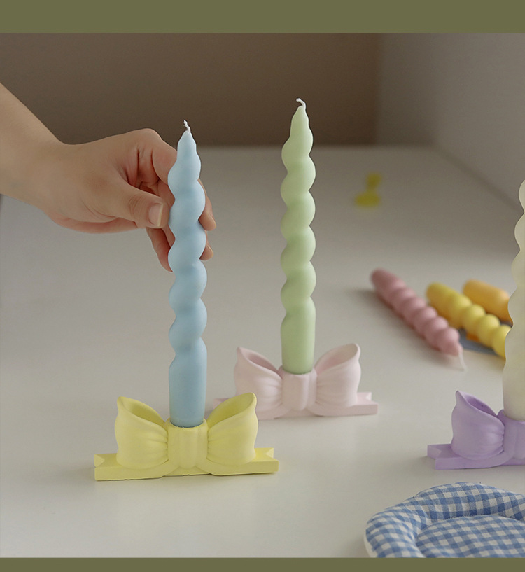 Twisted spiral rod wax, a niche atmosphere fragrance gift candle, handcrafted long rod shape cross-border aromatherapy candle pic 12