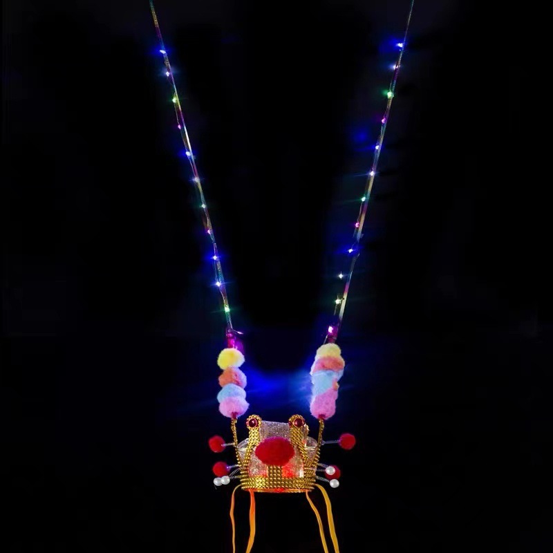 The new internet-famous luminous top scholar hat, Sun Wukong and Monkey King hat, electroplated luminous purple gold crown, is a bestseller at the street stalls in scenic spots pic 5