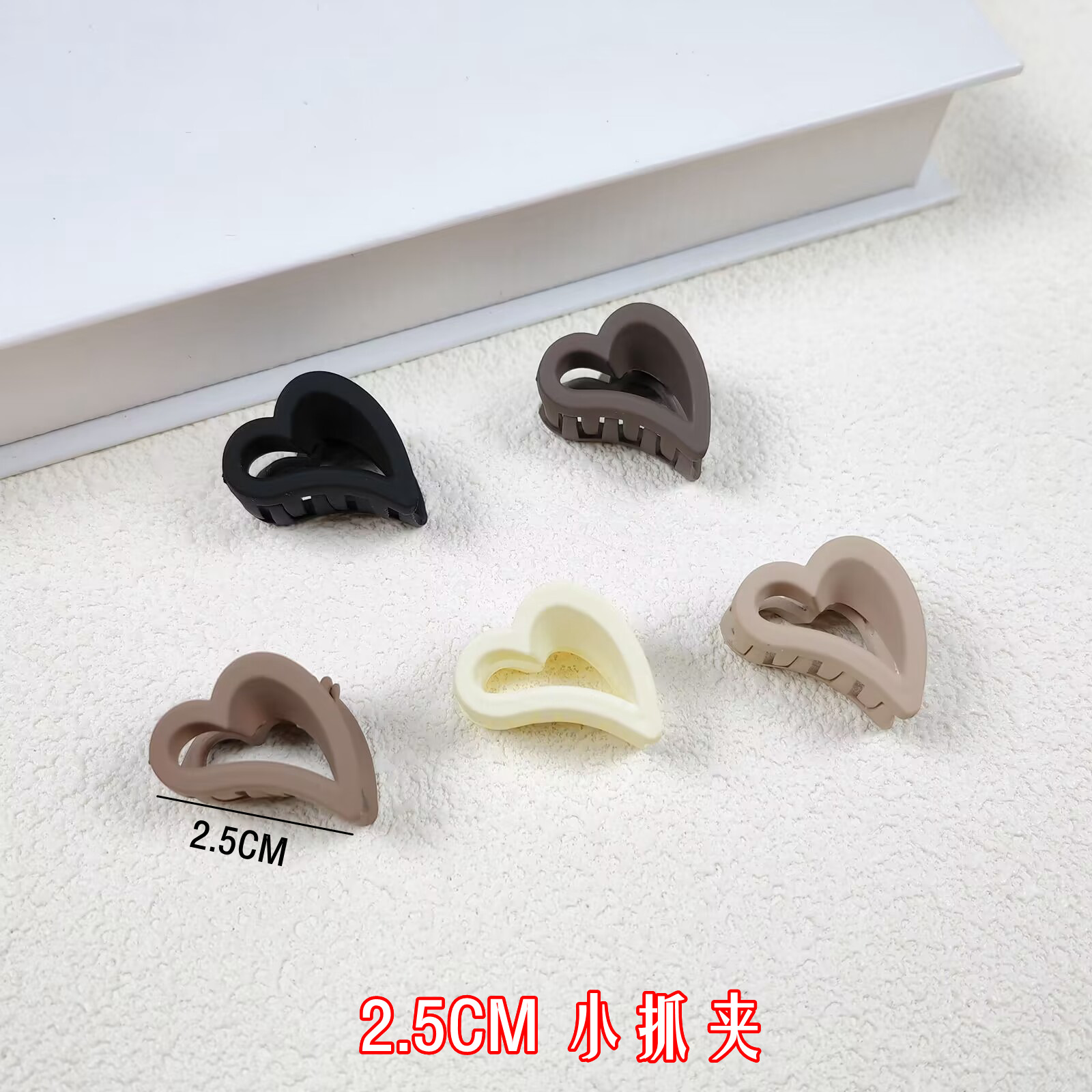 2.5cm迷你小夹子头饰侧边发夹公主头小号抓夹刘海夹韩版彩发饰女详情7