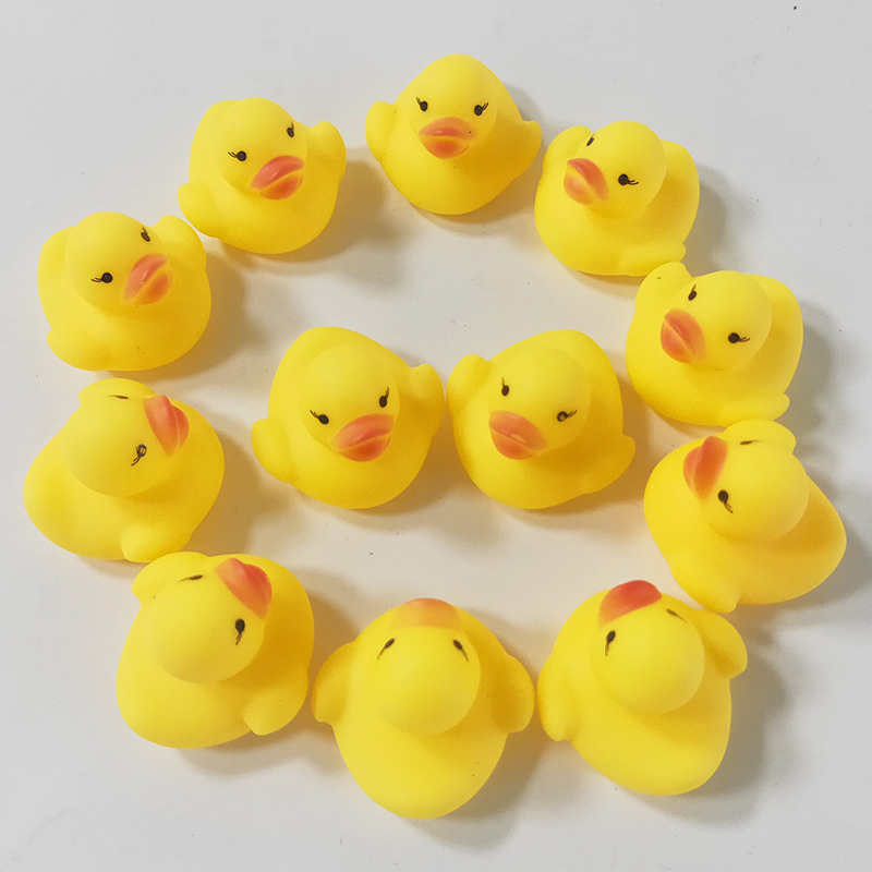 Cross-border water play, little yellow duck pinching and chirping sounds, little duck bathing toys, swimming pool stress relief, milk tea shop small gifts pic 66