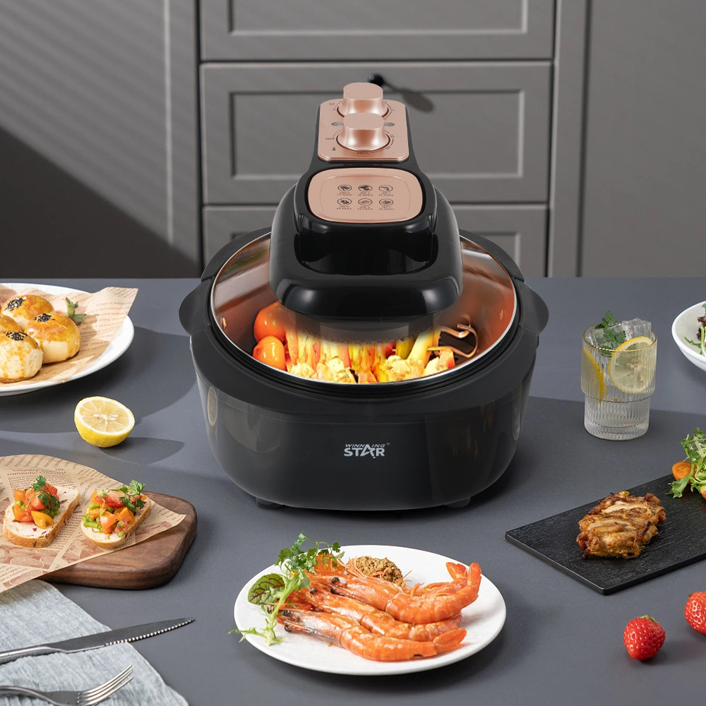 winningstar 4.5L British and European standard household fried chicken, French fries, egg tarts, grilled meat, visual multi-functional air fryer pic 5