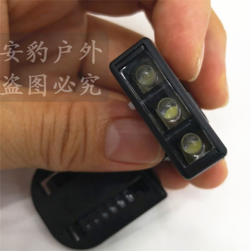 Direct sales from the manufacturer of 3LED cap-clamping lamps for fishing and night fishing, battery-powered headlamps and brim lamps pic 2