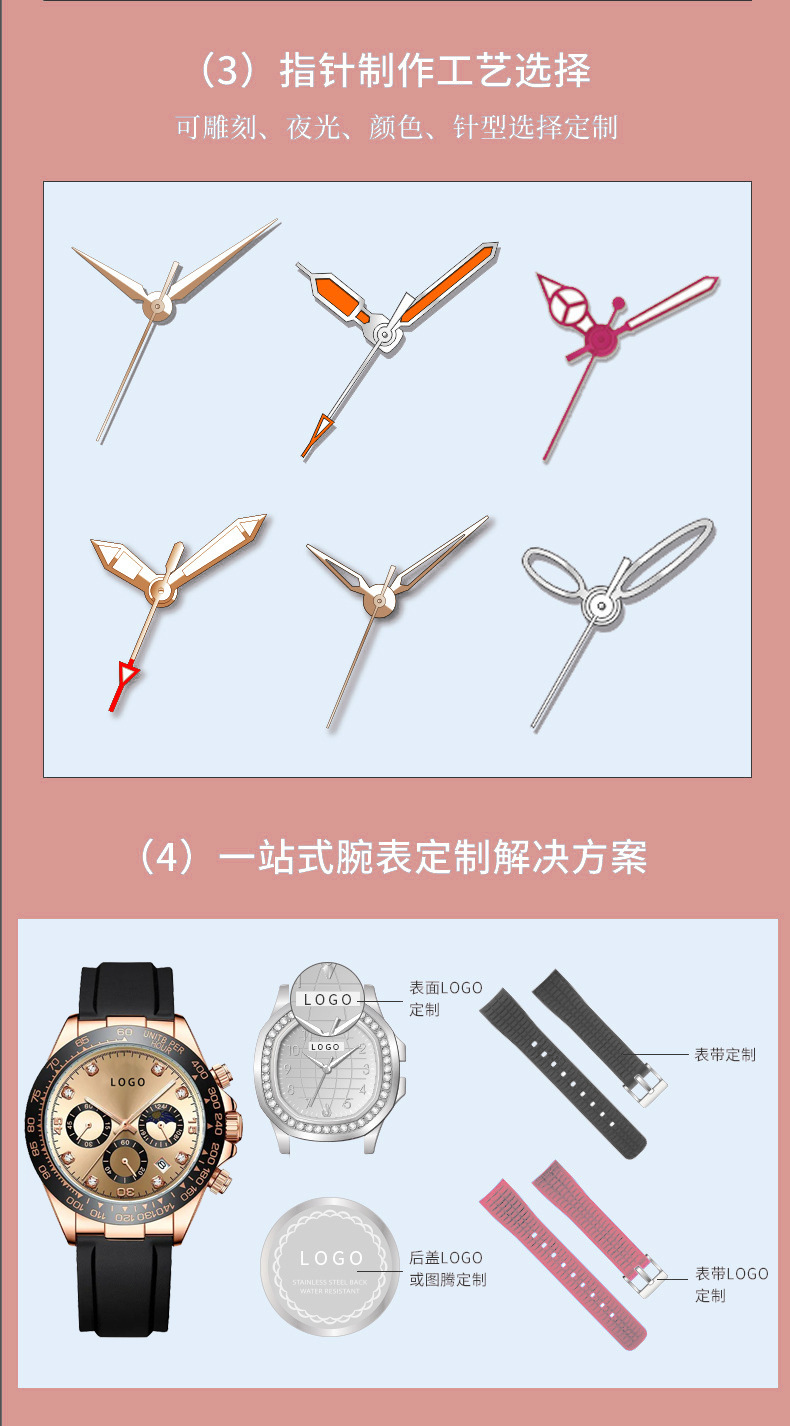 一件代发直播爆款2024时尚钢带女表石英表女士跨境热卖防水手表详情15