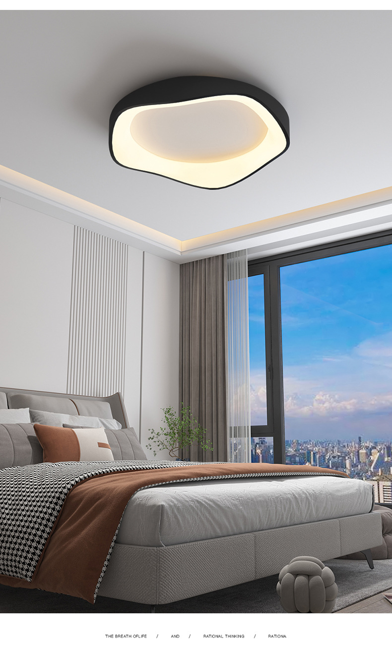 全光谱吸顶灯圆形卧室灯2023新款现代简约设计师网红护眼书房灯具详情7