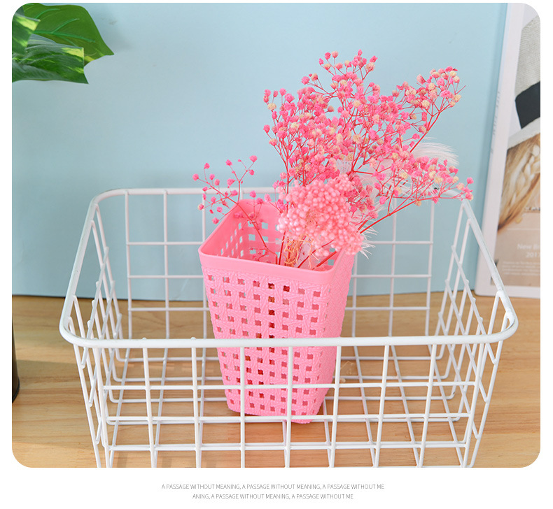 镂空垃圾桶客厅卧室卫生间 创意桌面车载办公家用多功能收纳垃圾详情3