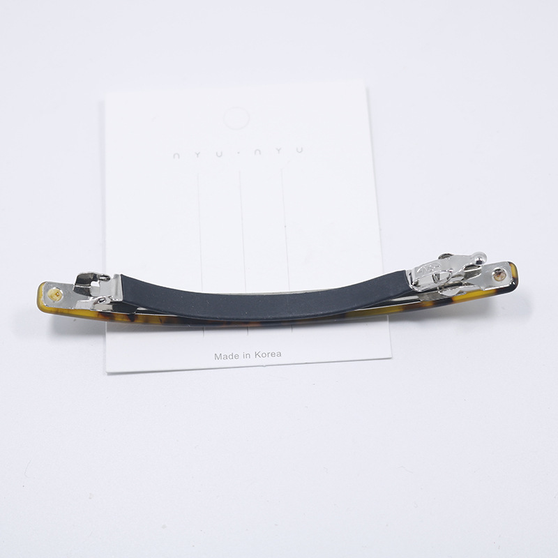 Cross-border hair accessory edge clips, hair clips, Korean version simple leopard print acetate acrylic spring clips, straight clips, hair clips, bangs clips pic 20