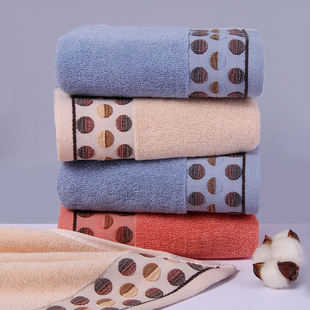 Wholesale pure cotton towels, thickened, soft, absorbent, polyester-cotton, all-cotton household face towels, gift embroidered, Gaoyang County factory pic 6