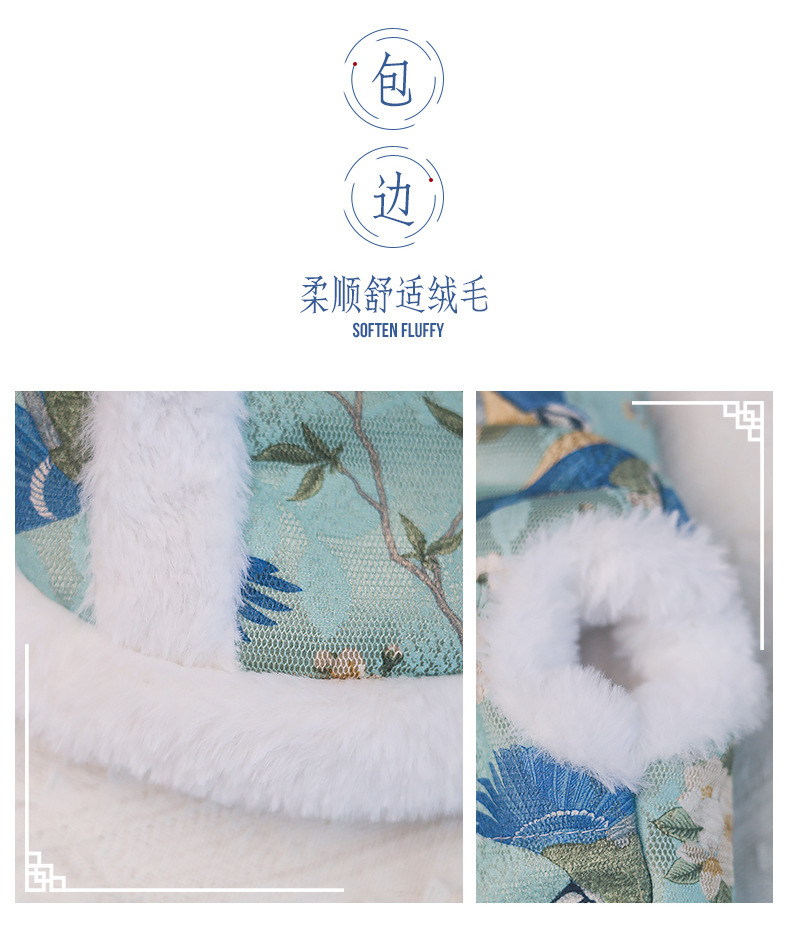New autumn and winter Chinese-style classical Tang suit dog clothing, durable, thickened and warm pet clothing pic 3