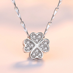 足银999纯银项链子无吊坠锁骨链简约正品999首饰冬季毛衣链批发详情7