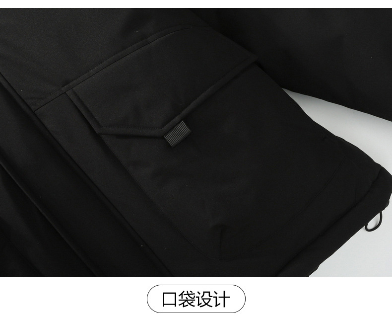 Workwear abajo chaqueta hombre 2023 nuevo otoño invierno protección contra el frío espesamiento golpear color patchwork marca de humedad pato blanco abajo ropa de invierno pic 32
