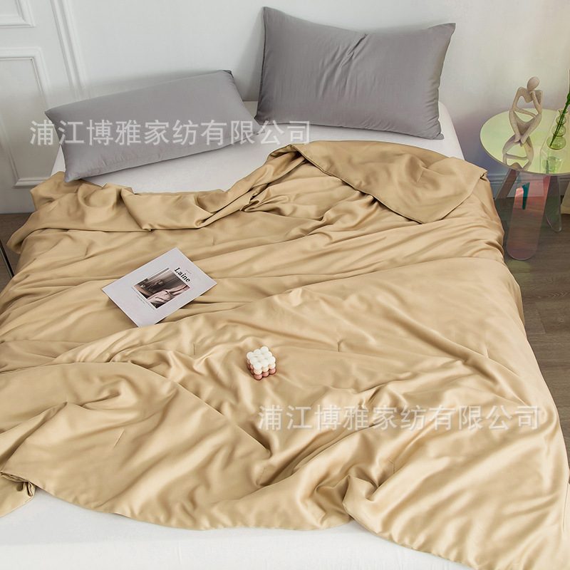 New modern and simple Muji 60s Tencel quilt, all-cotton quality ice silk summer cooling quilt, washed cotton air-conditioned quilt pic 21