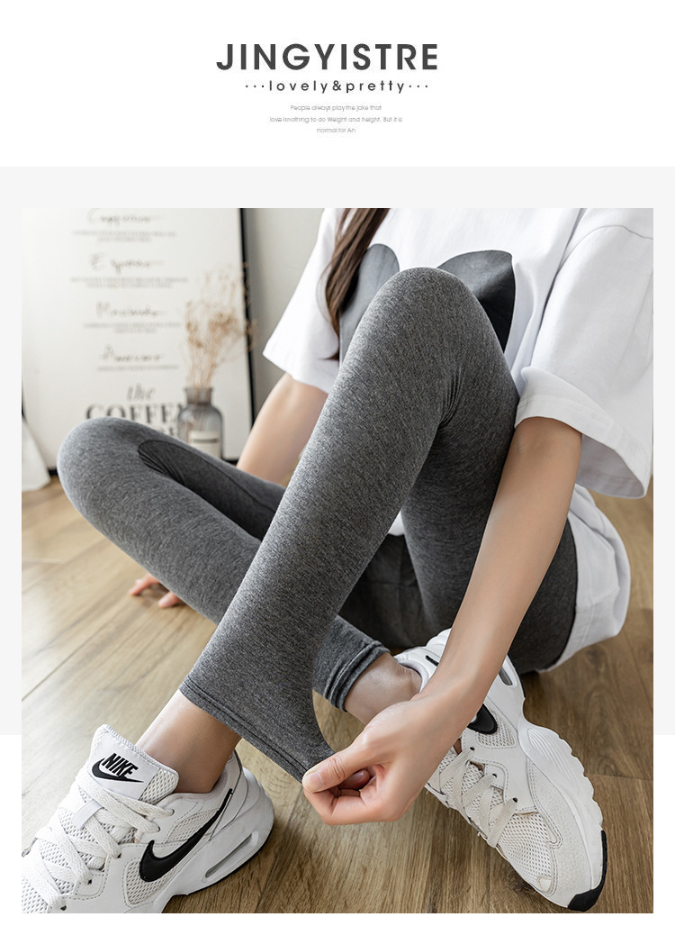 Summer Modal leggings for women, thin, high-waisted, breathable and soft, are a quality fitness yoga pants exclusively for chubby girls pic 24