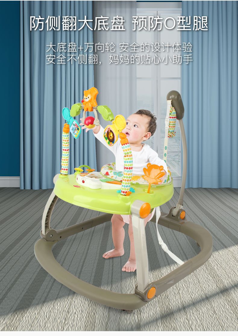 宝宝助步车防o型腿多功能防摔跤防侧翻平衡可坐手推车婴儿学步车详情7