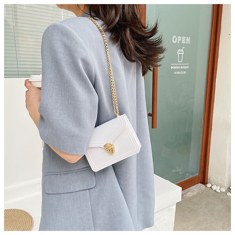 2021夏季新款PVC果冻包mini时尚花边小方包化妆包单肩斜挎ins女包详情16