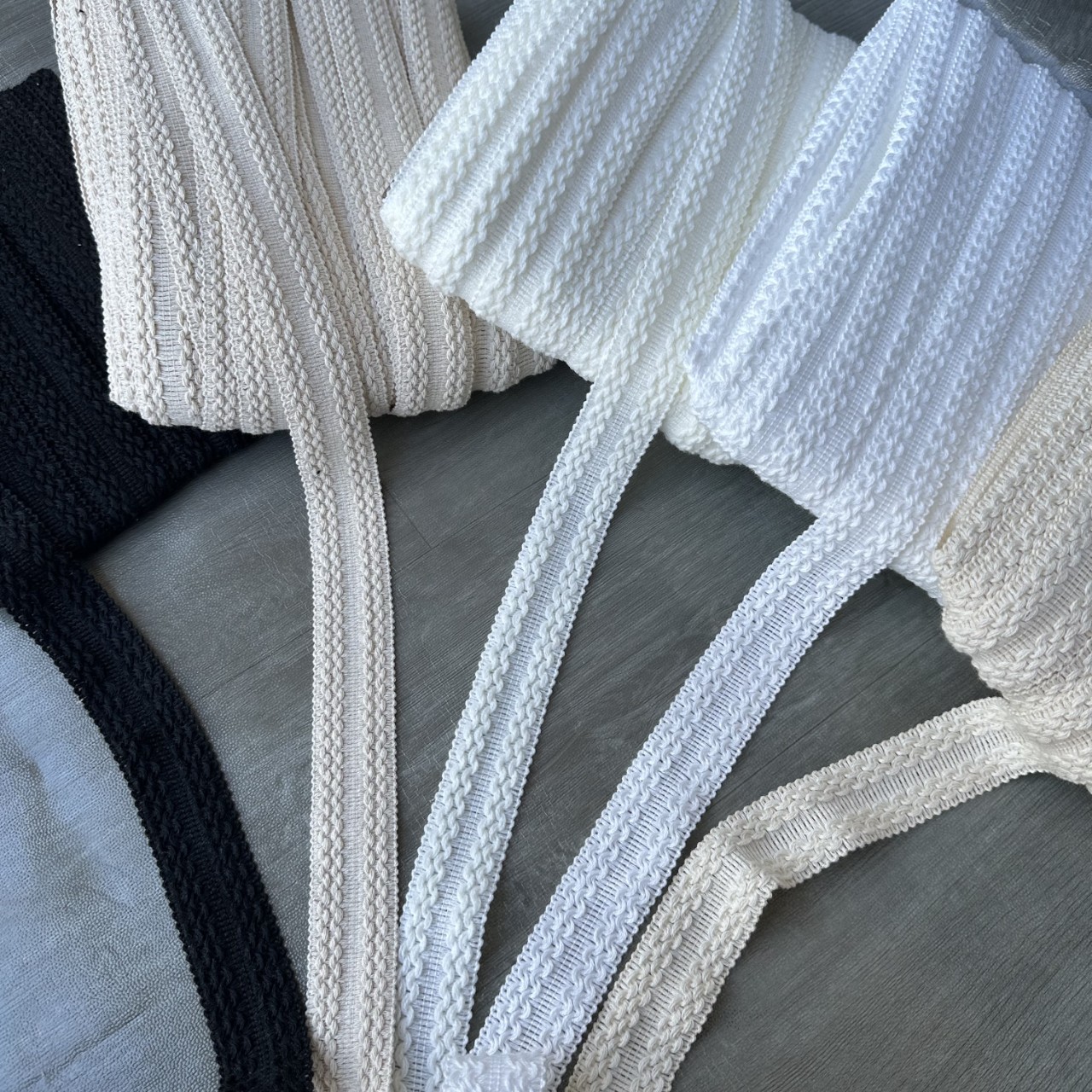 现货供应3.2cm大波浪棉线花边包边条衣襟袖口卷边对折纺织辅料详情1