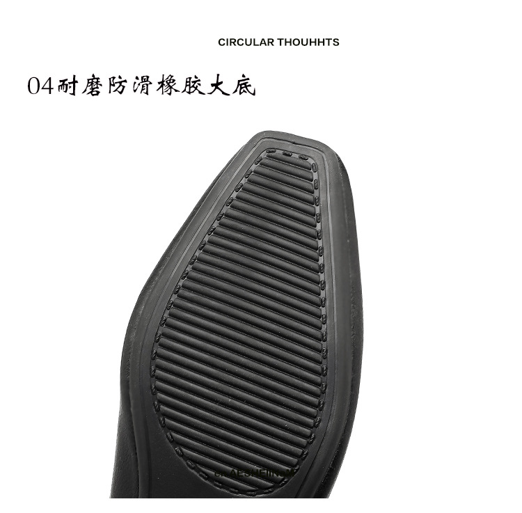 外贸跨境新款小方头浅口女士单鞋软底V口纯色工作鞋117-1#详情42