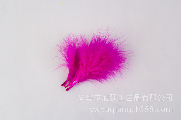 厂家供应火鸡毛DIY彩色血管绒羽毛饰品配件装饰羽毛批发详情16