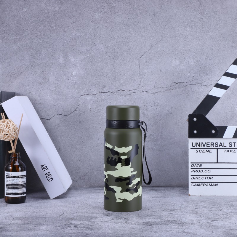 Factory direct sales of 304 stainless steel double-layer water cups, business gift cups, outdoor portable insulated cups, and portable straight cups pic 4