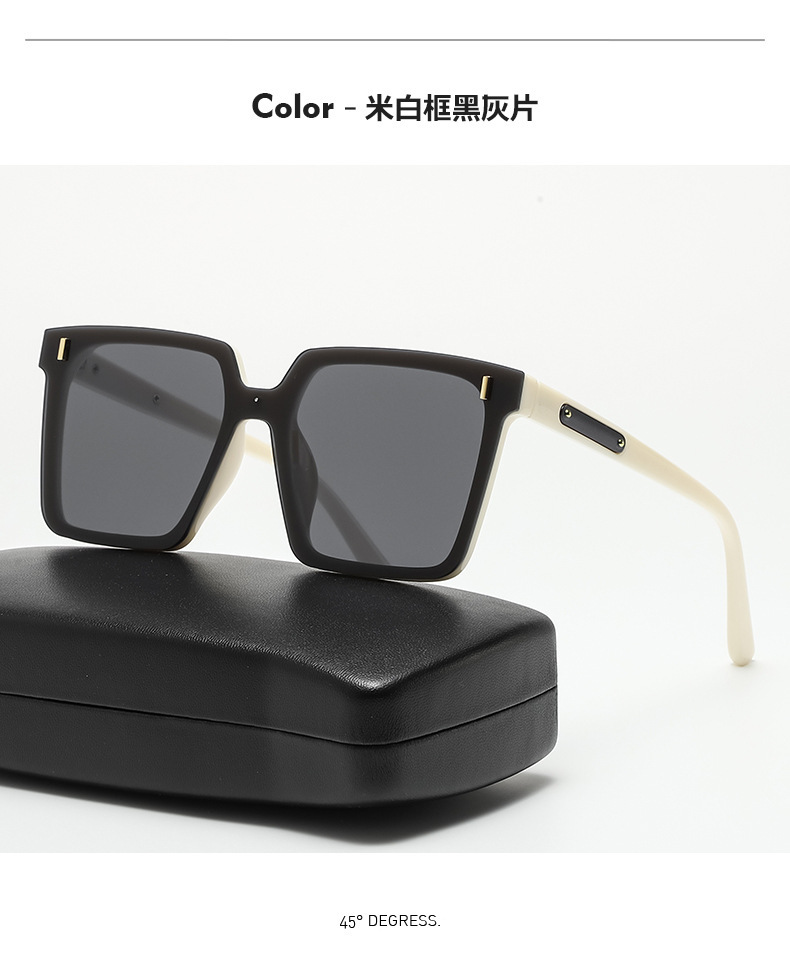 2023 Korean version new fashion sunglasses, the same style as the Internet celebrity street style stylish glasses, trendy and individual one-piece sunglasses for women pic 11