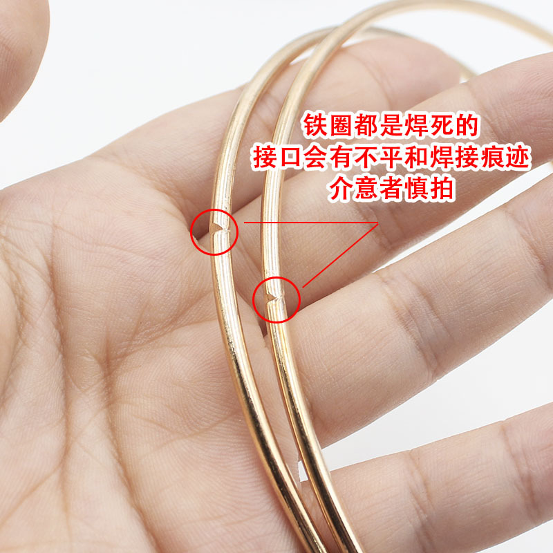 diy dreamcatcher materials, handcrafted clothing accessories, wedding accessories, electroplated gold iron rings, circular rings, wholesale in stock pic 14
