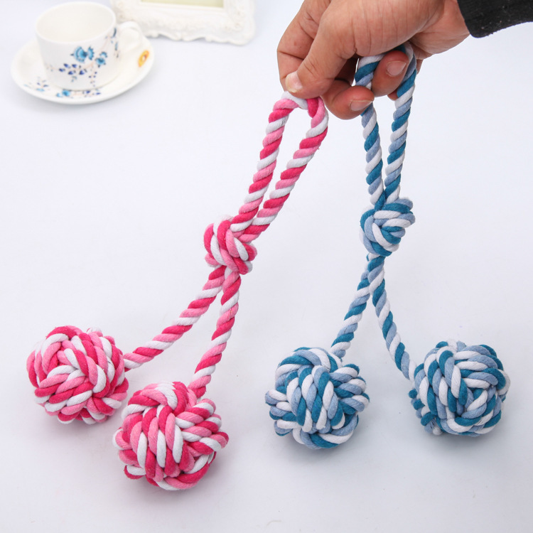 Dog supplies, durable teething pet toys, golden Retriever Teddy, puppy toys, small dog toys, balls, cotton ropes, pet supplies pic 4