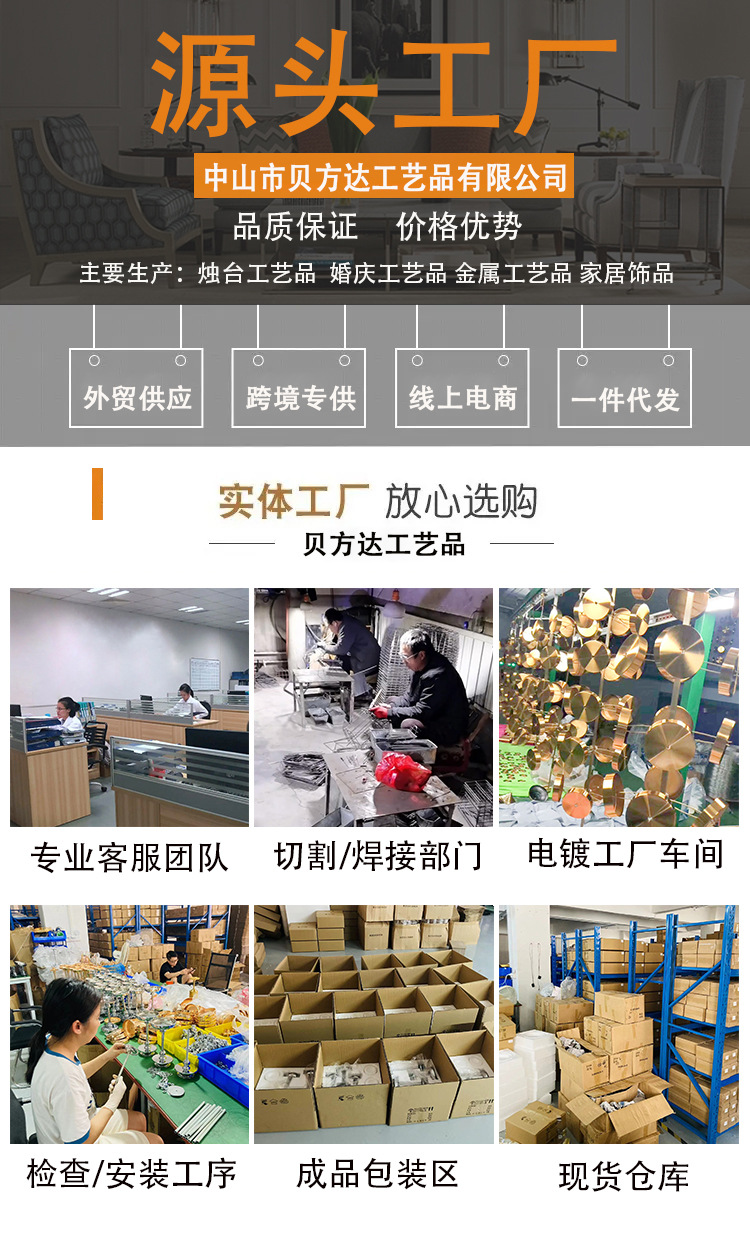 欧式轻奢水晶花瓣玻璃烛台浪漫烛光晚餐家用餐桌装饰摆件家居复古详情1