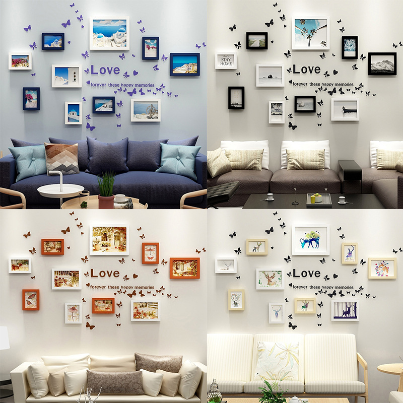 照片墙批发组合相框 婚纱照相架画框创意diy欧式像框挂墙免打孔详情19