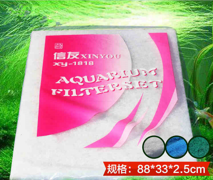 The fish tank and aquarium are thickened with high-density washable purification biochemical filter cotton in white, blue and green pic 1